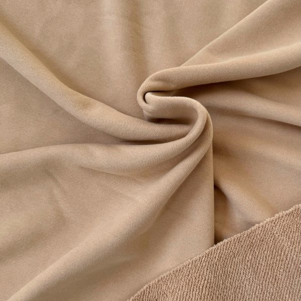 Футер 3-х нитка Диагональ с эффектом велюра | Крем