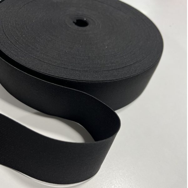 Лента эластичная (резинка) ширина 50мм | Черный