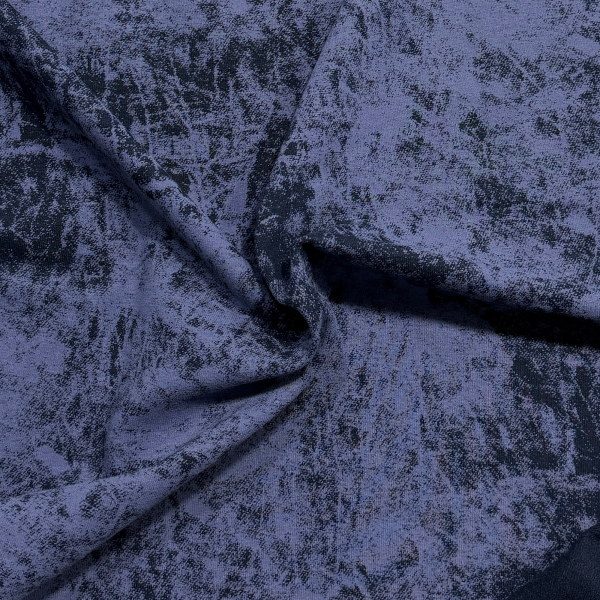 Футер 2-х нитка Варенка с эффектом велюра | Индиго